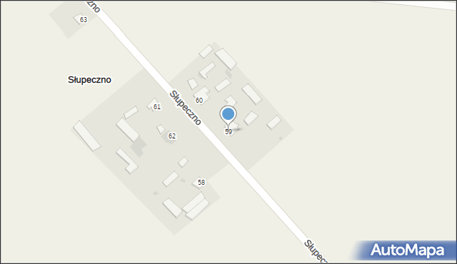 Słupeczno, Słupeczno, 59, mapa Słupeczno