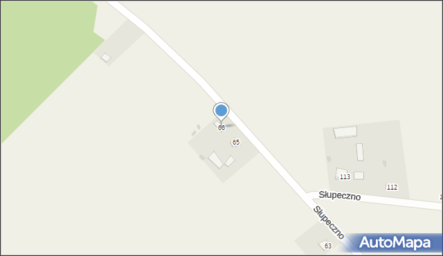 Słupeczno, Słupeczno, 66, mapa Słupeczno