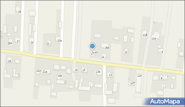 Słupie, Słupie, 17, mapa Słupie