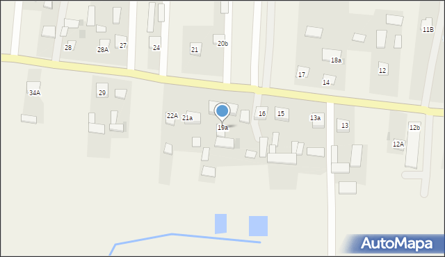 Słupie, Słupie, 19a, mapa Słupie