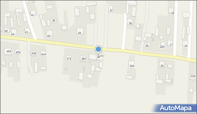 Słupie, Słupie, 34, mapa Słupie