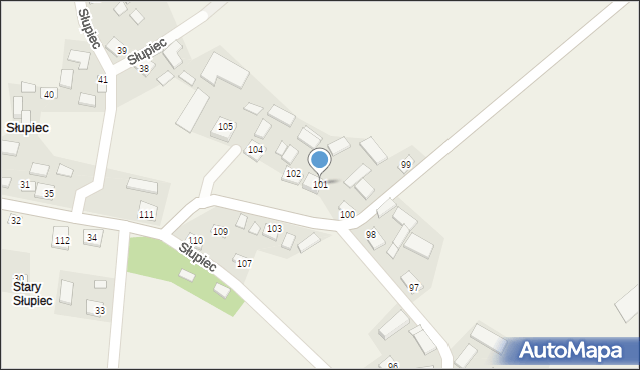 Słupiec, Słupiec, 101, mapa Słupiec