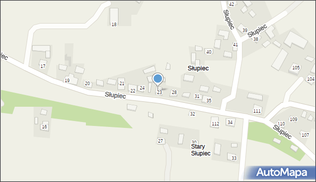 Słupiec, Słupiec, 26, mapa Słupiec