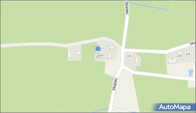 Słupiec, Słupiec, 113, mapa Słupiec