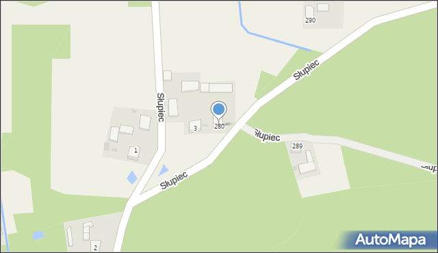 Słupiec, Słupiec, 280, mapa Słupiec