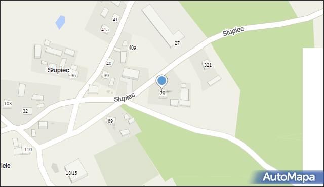 Słupiec, Słupiec, 29, mapa Słupiec