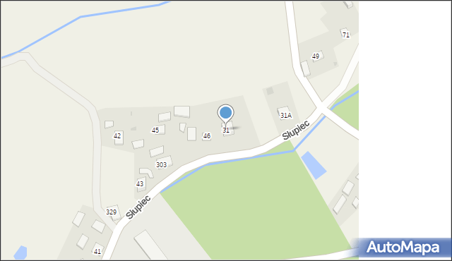 Słupiec, Słupiec, 31, mapa Słupiec