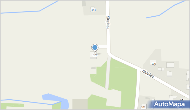 Słupiec, Słupiec, 320, mapa Słupiec
