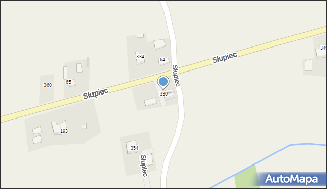 Słupiec, Słupiec, 330, mapa Słupiec