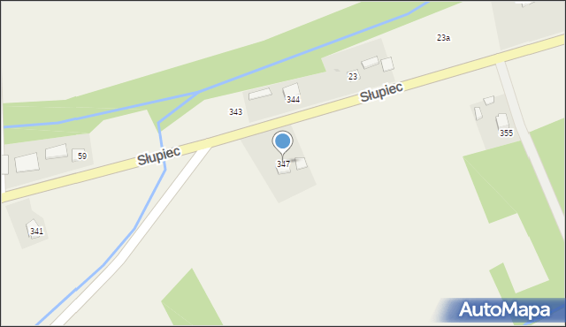 Słupiec, Słupiec, 347, mapa Słupiec