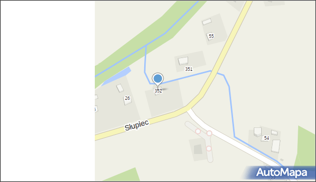 Słupiec, Słupiec, 352, mapa Słupiec