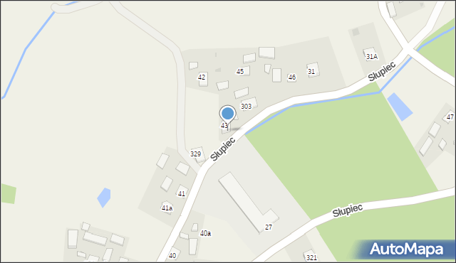 Słupiec, Słupiec, 44, mapa Słupiec