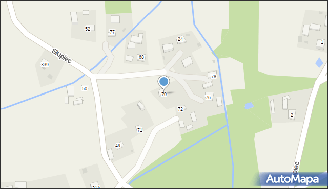 Słupiec, Słupiec, 70, mapa Słupiec
