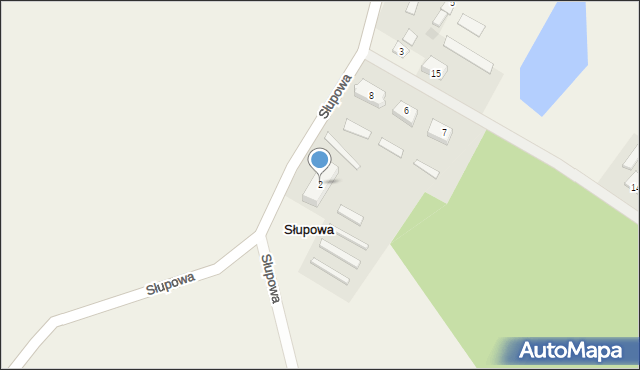 Słupowa, Słupowa, 2, mapa Słupowa