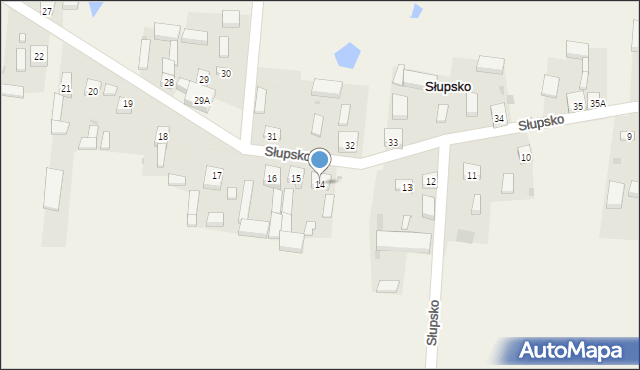 Słupsko, Słupsko, 14, mapa Słupsko