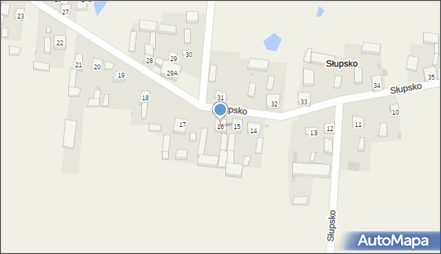 Słupsko, Słupsko, 16, mapa Słupsko