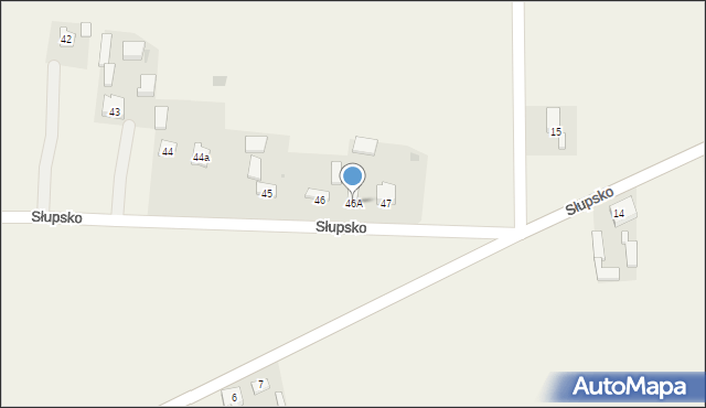 Słupsko, Słupsko, 46A, mapa Słupsko