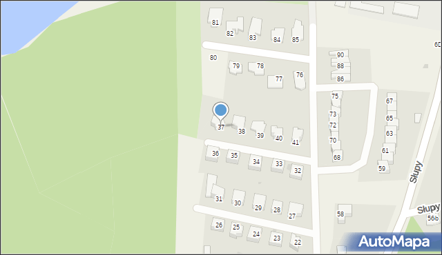 Słupy, Słupy, 37, mapa Słupy
