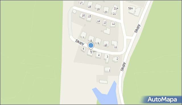 Słupy, Słupy, 5, mapa Słupy