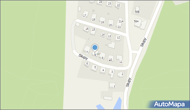 Słupy, Słupy, 8, mapa Słupy