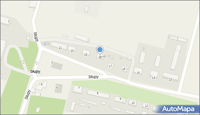 Słupy, Słupy, 18, mapa Słupy