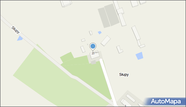 Słupy, Słupy, 10, mapa Słupy