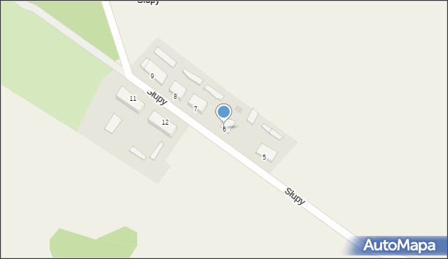 Słupy, Słupy, 6, mapa Słupy