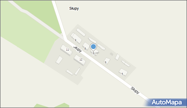 Słupy, Słupy, 7, mapa Słupy