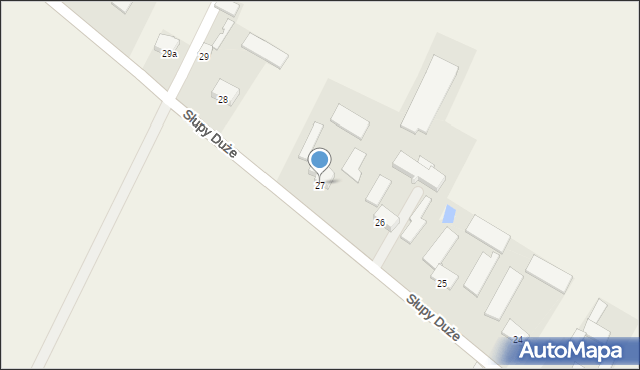 Słupy Duże, Słupy Duże, 27, mapa Słupy Duże