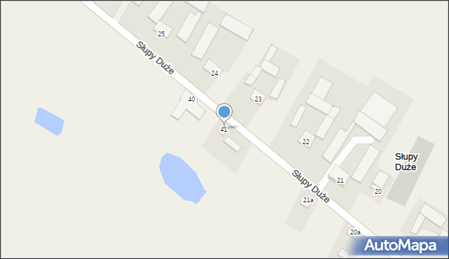 Słupy Duże, Słupy Duże, 41, mapa Słupy Duże