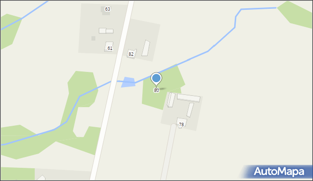 Słustowo, Słustowo, 80, mapa Słustowo