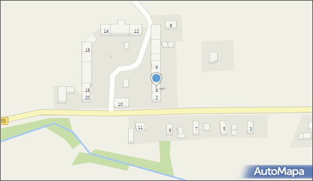 Służejów, Służejów, 4, mapa Służejów