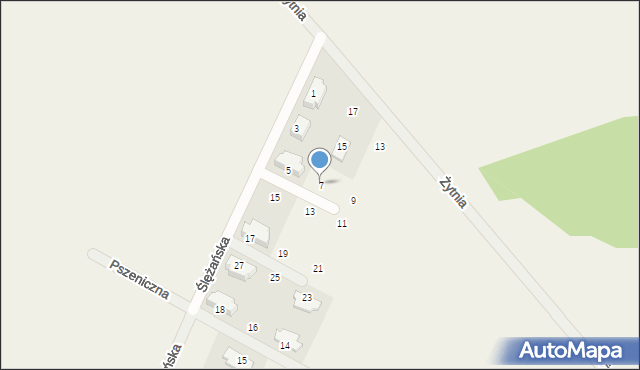 Smolec, Ślężańska, 7, mapa Smolec