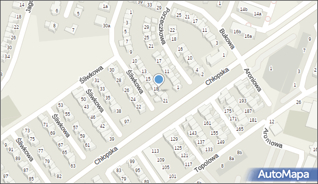 Smolec, Śliwkowa, 19, mapa Smolec