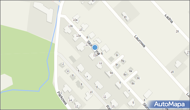 Smolec, Słoneczna, 11a, mapa Smolec