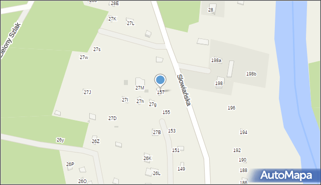 Śniadówko, Słowiańska, 157, mapa Śniadówko