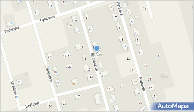 Sobin, Słoneczna, 7, mapa Sobin