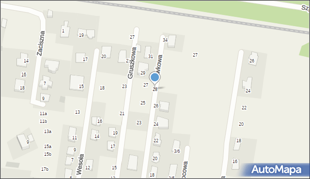 Sobolewo, Śliwkowa, 28, mapa Sobolewo