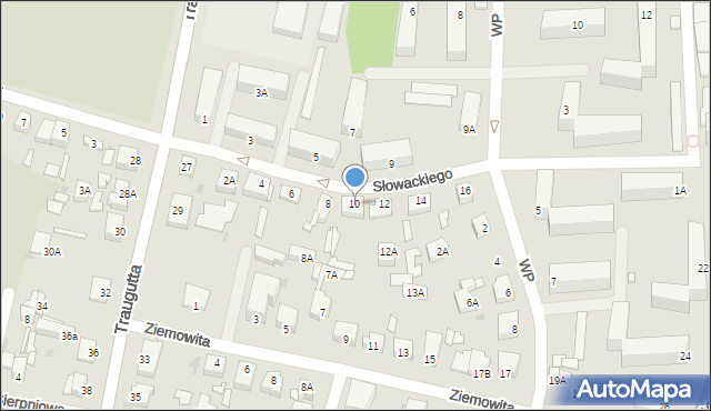 Sochaczew, Słowackiego Juliusza, 10, mapa Sochaczew