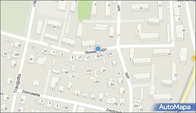 Sochaczew, Słowackiego Juliusza, 14, mapa Sochaczew