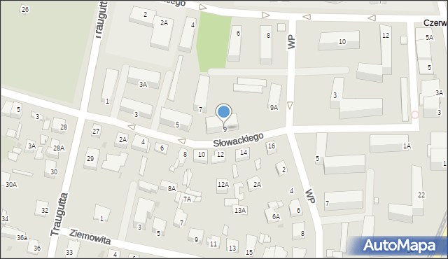 Sochaczew, Słowackiego Juliusza, 9, mapa Sochaczew