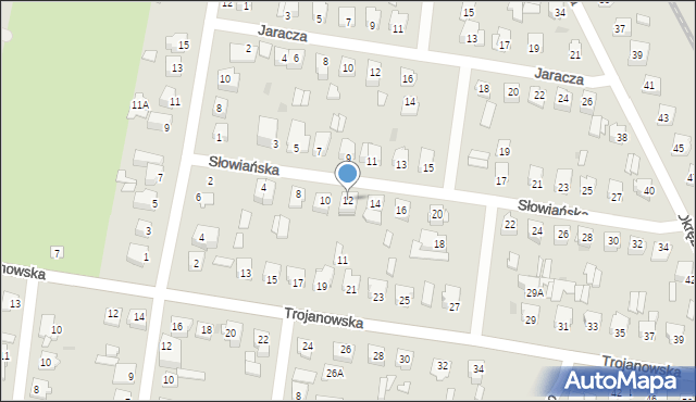 Sochaczew, Słowiańska, 12, mapa Sochaczew