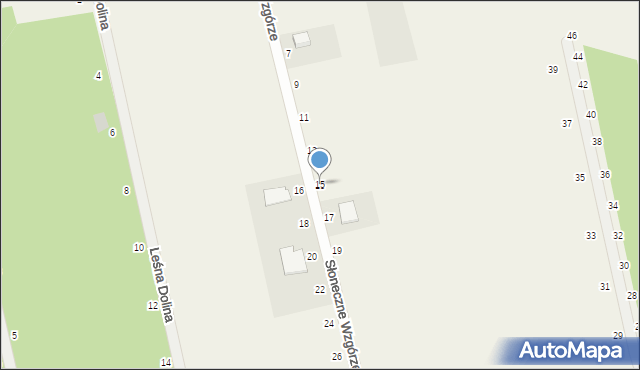 Sokolniki, Słoneczne Wzgórze, 15, mapa Sokolniki