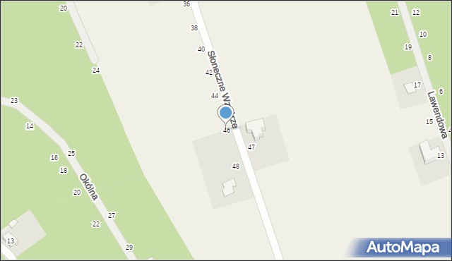 Sokolniki, Słoneczne Wzgórze, 46, mapa Sokolniki