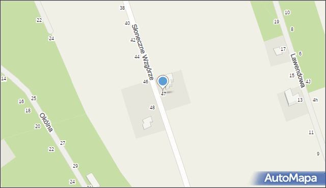 Sokolniki, Słoneczne Wzgórze, 47, mapa Sokolniki