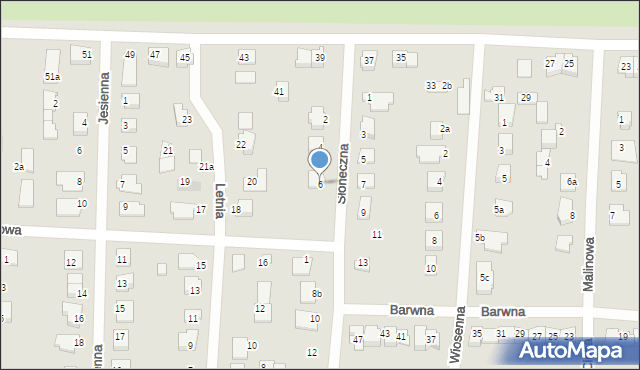 Solec Kujawski, Słoneczna, 6, mapa Solec Kujawski