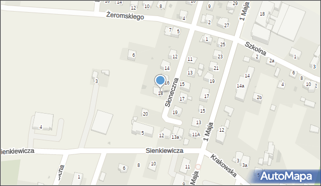 Solec-Zdrój, Słoneczna, 18, mapa Solec-Zdrój