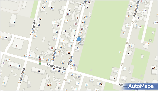 Sosnowiec, Śląska, 22, mapa Sosnowca