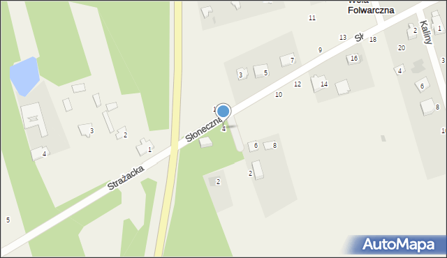 Sowia Wola Folwarczna, Słoneczna, 4, mapa Sowia Wola Folwarczna