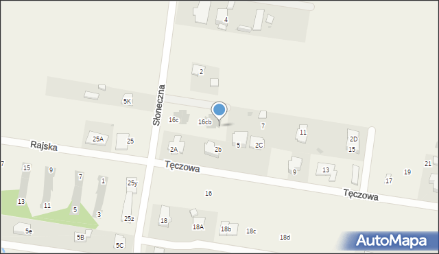 Stanisławów Pierwszy, Słoneczna, 16cc, mapa Stanisławów Pierwszy